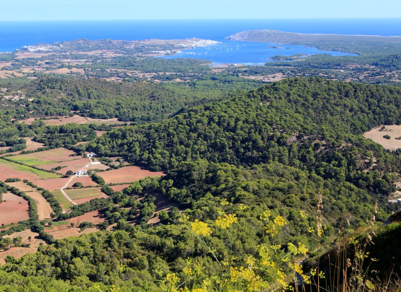 Vista panorámica desde la cima del Monte Toro, Menorca
