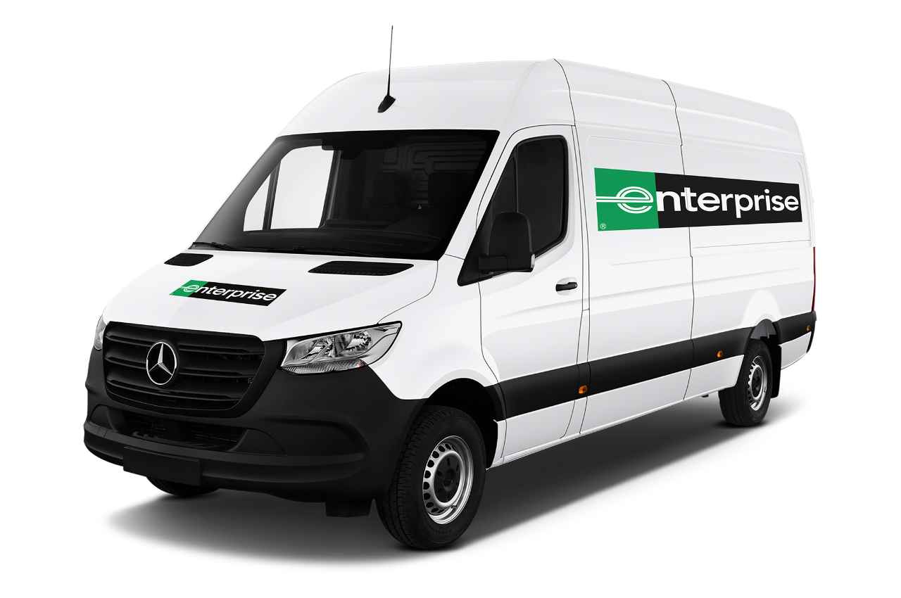 White Mercedes Benz Sprinter