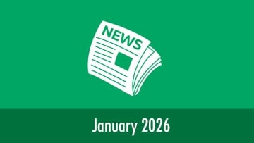 Icono del periódico con un banner en la parte inferior que dice ' Enero de 2026'